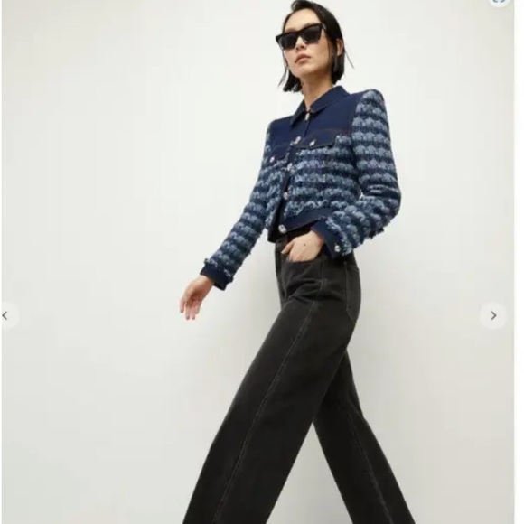 VERONICA BEARD| Santo Jacket Tweed Denim New Without Tags - Picture 9 of 16